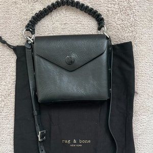 Rag & Bone black leather purse